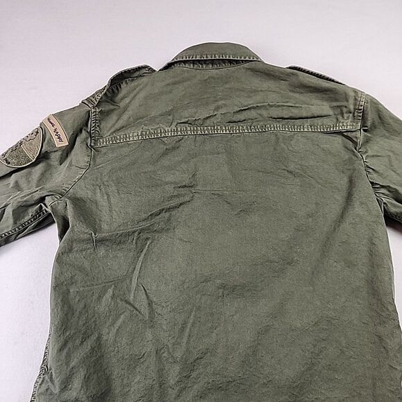 Zadig & Voltaire Taskal Combat Shirt Jacket Womens XS by Humberto Cruz Military - Picture 8 of 10